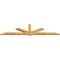 Ekena Millwork Kennewick Rough Sawn Timber Gable Bracket, Western Red Cedar, 96"W x 24"H x 2"D x 4"F, 6/12 Pitch GBW096X24X0204KEN00RWR - alternate 5